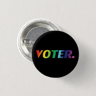 "Voter" Pride lgbtq lgbt colours - 3 Cm Round Badge