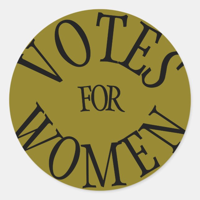 Votes for Women commemorative suffrage sticker (Front)