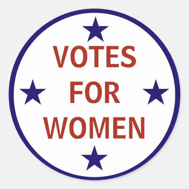 Votes for Women Historic Suffrage Sticker (Front)