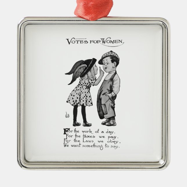 Votes For Women Metal Ornament (Front)