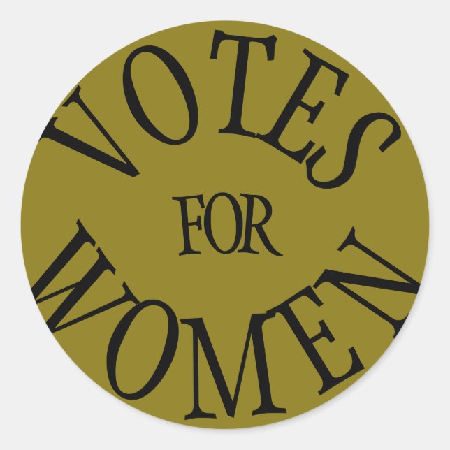 Votes for Women Suffrage Sticker (Front)