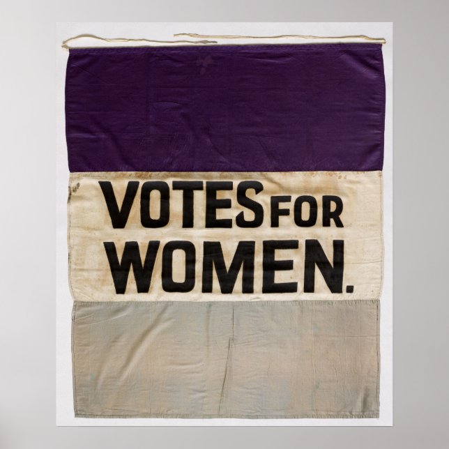 'VOTES FOR WOMEN' Suffragette Banner 1910-1920 Poster (Front)
