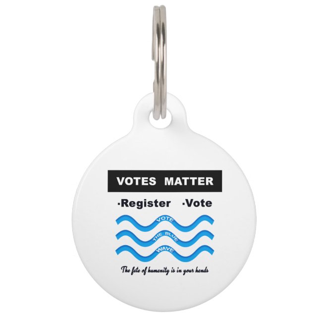 Votes Matter Pet Tag (Front)