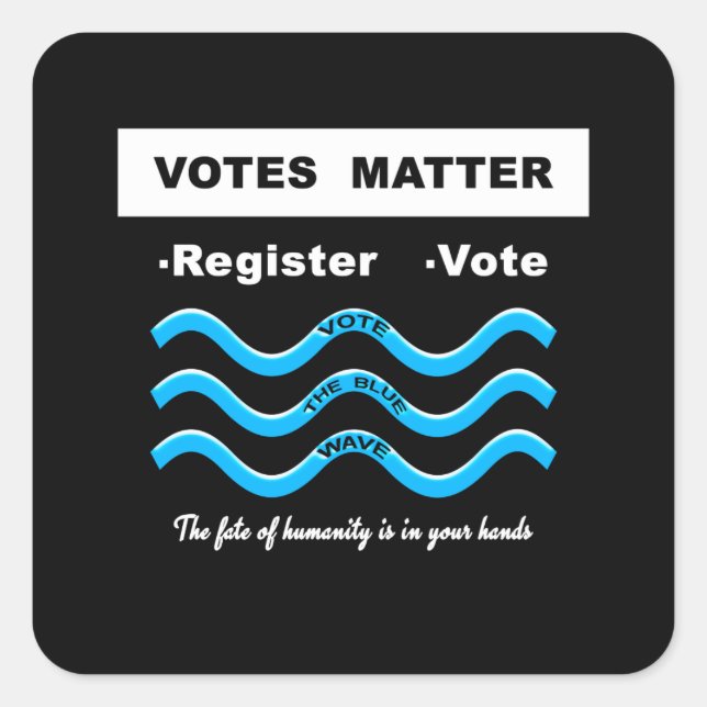 Votes Matter Square Sticker (Front)
