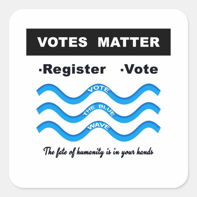 Votes Matter Square Sticker (Front)