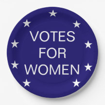 Votes Women 19th Amendment suffragette paper plate