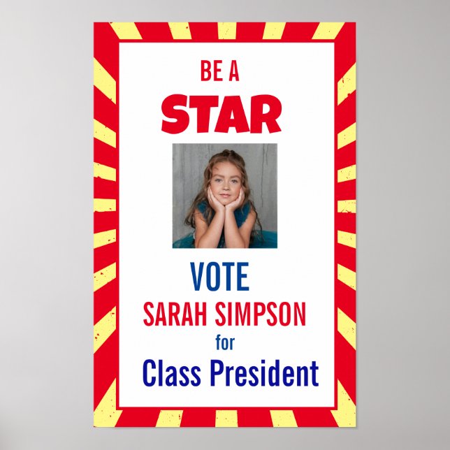 Voting Be a Star" candy-themed product, Poster (Front)