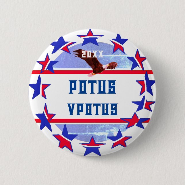 Voting Fun Customisable Campaign Election POTUS 6 Cm Round Badge (Front)
