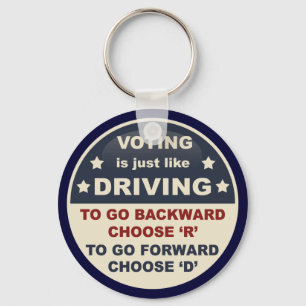 Voting is Just Like Driving Key Ring