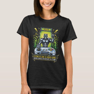 Voting Is Like A Video Game Funny Political Gamer T-Shirt