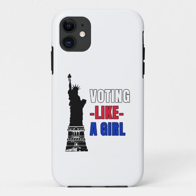 Voting Like a Girl Case-Mate iPhone Case (Back)
