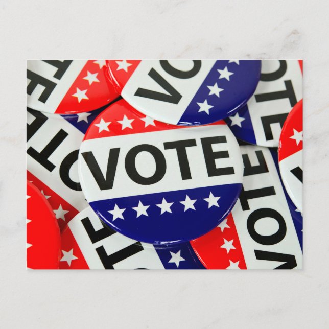 Voting Pin Postcard (Front)