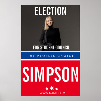 voting poster class president, student council