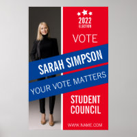 voting poster class president, student council