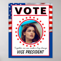 Voting Poster for School Classroom - Vote vice