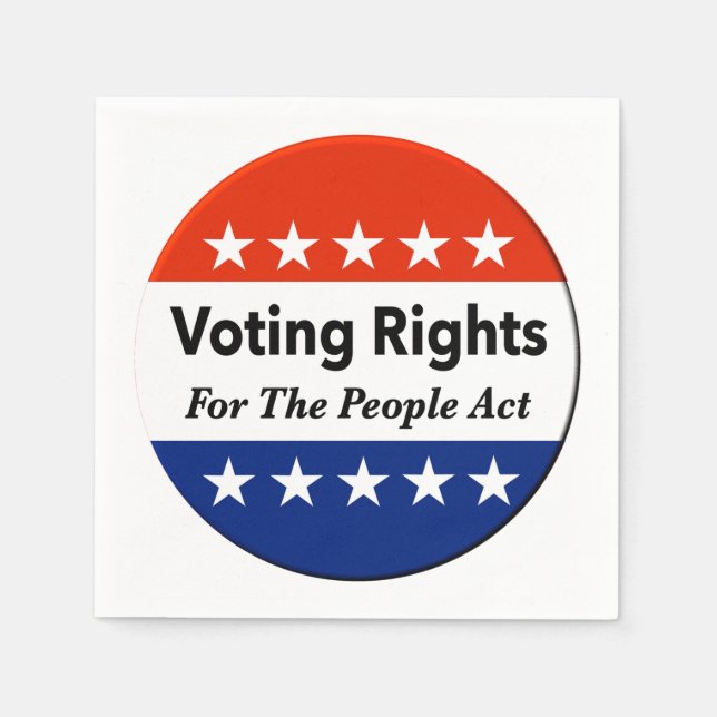 Voting Rights For The People Act  Napkin (Front)
