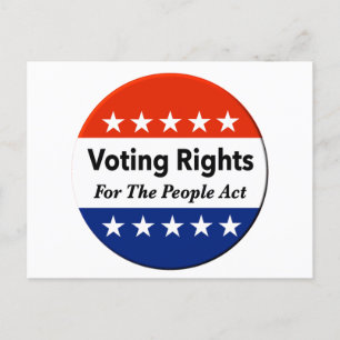 Voting Rights For The People Act Postcard