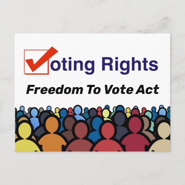 Voting Rights Freedom to Vote Act Postcard (Front)