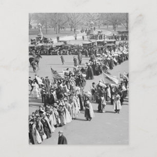 Voting Rights March, 1916 Postcard