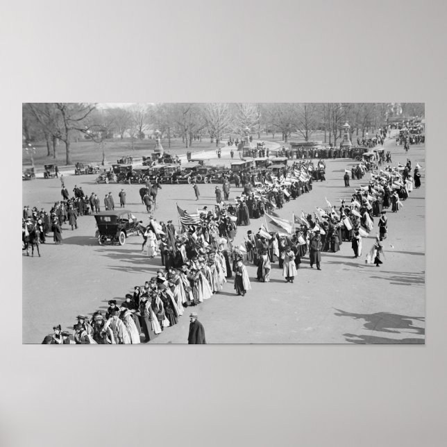Voting Rights March, 1916 Poster (Front)