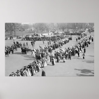 Voting Rights March, 1916 Poster