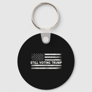 Voting Trump 2024 Patriotic American Flag  Key Ring