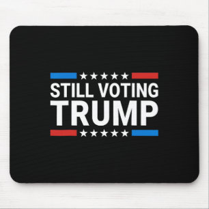 Voting Trump 2024 Patriotic American Flag Men Wome Mouse Pad