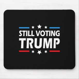 Voting Trump 2024 Patriotic American Flag Men Wome Mouse Pad