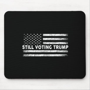 Voting Trump 2024 Patriotic American Flag  Mouse Pad