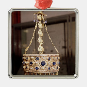 Votive crown of King Recesvinth Metal Tree Decoration
