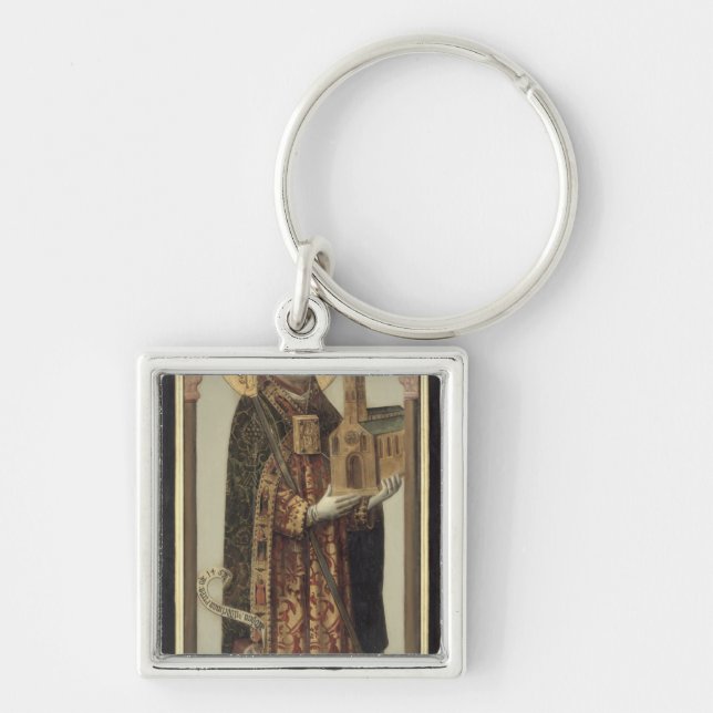 Votive Panel Depicting St. Ansgar, 1457 Key Ring (Front)
