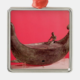 Votive ship metal tree decoration