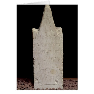 Votive stela with an elephant, from Carthage