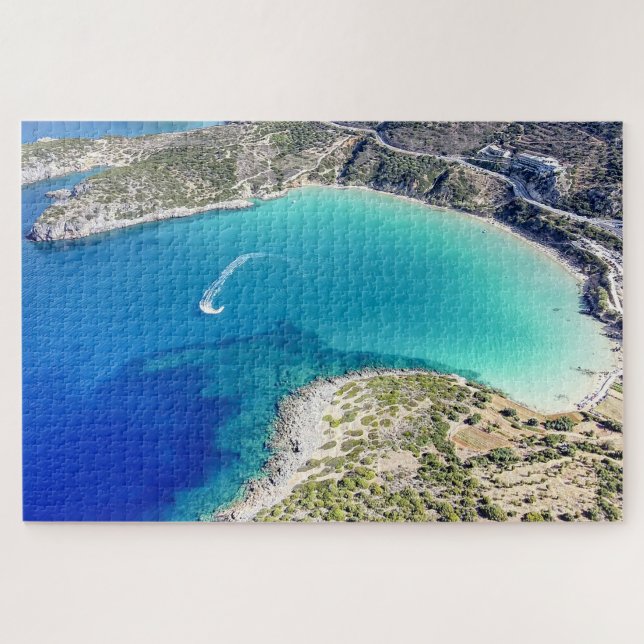 Voulisma beach, Agios Nikolaos, Greece Jigsaw Puzzle (Horizontal)