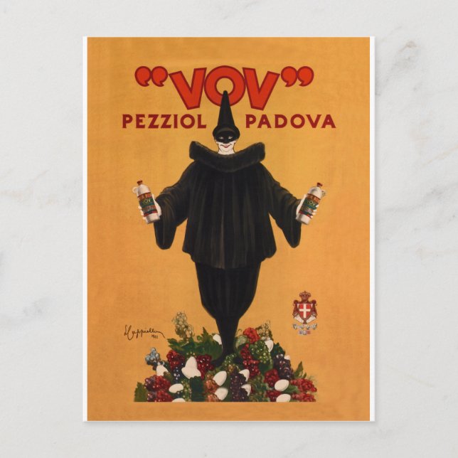 Vov Pezziol Padova ~ Leonetto Cappiello Italy 1922 Postcard (Front)