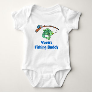 Vovo's Fishing Buddy Baby Bodysuit