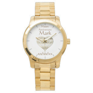 Vow Renewal Anniversary HUSBAND Watch Personalised