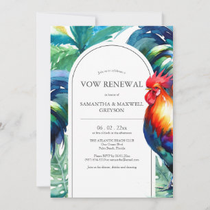 Vow Renewal Anniversary Invitations Florida Keys