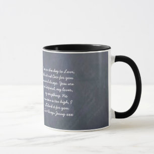 Vow renewal Gift personalised chalkboard Mug