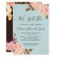 Vow Renewal We Still Do Aqua Blue Blush Floral