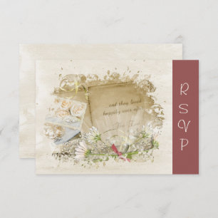 Vow Renewal Wedding Book RSVP Invitation