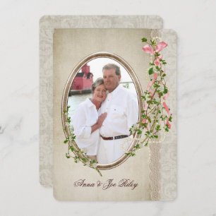 Vow Renewal with Personalised Photo Invitation