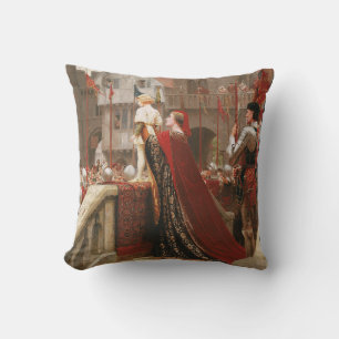 Vox Populi, c. 1904 by Edmund Blair Leighton Cushion