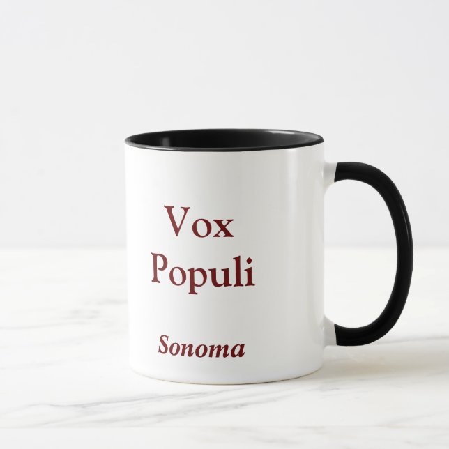 Vox Populi Sonoma mug (Right)