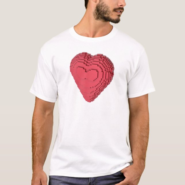 Voxel Heart T-Shirt (Front)