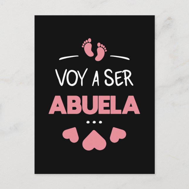 Voy a ser abuela postcard (Front)