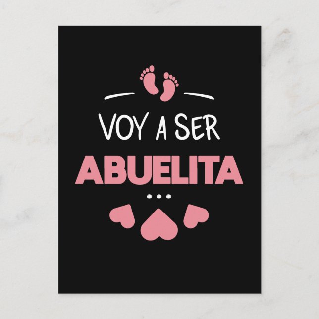 Voy a ser abuelita postcard (Front)