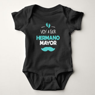 Voy a ser hermano mayor baby bodysuit