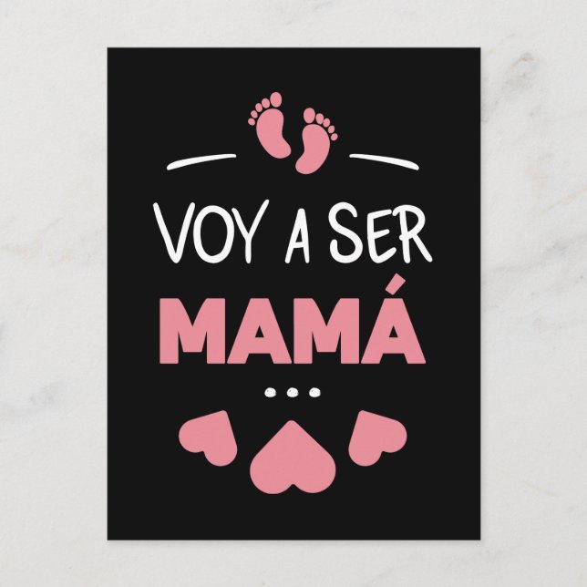 Voy a ser mama postcard (Front)