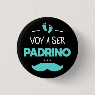 Voy a ser padrino 3 cm round badge